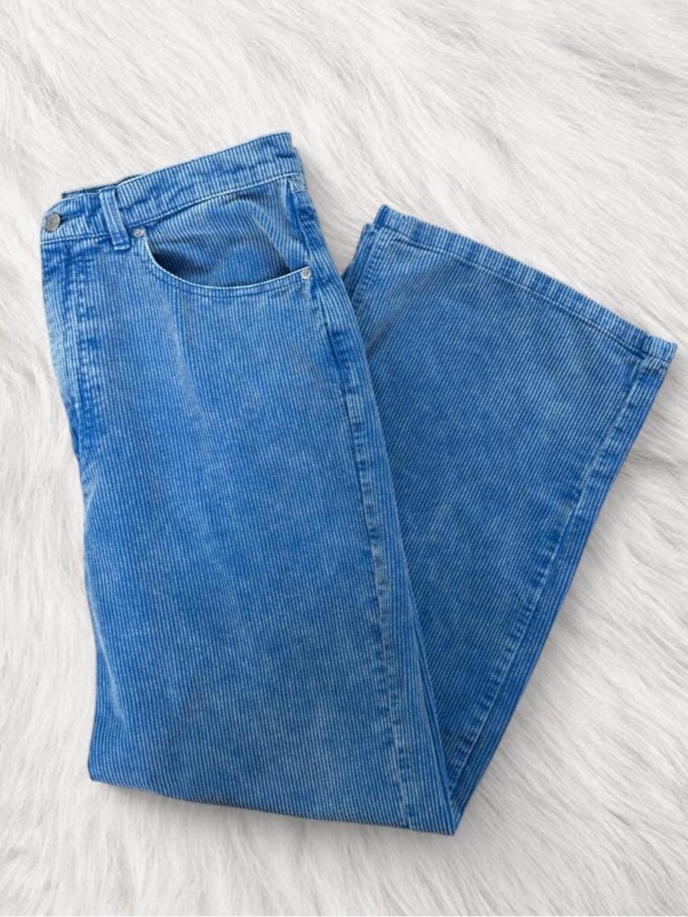 BDG Urban Outfitters blue corduroy wide leg pants sz 32